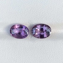 Pair Natural Unheated Purple Spinel Sri Lanka 5.33 Cts Cabochon Loose Gemstone - £424.93 GBP