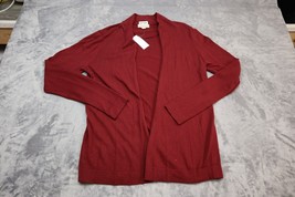 Loft Outlet Cardigan Women Small Casual Red Lightweight Maroon Long Sleeve - £23.52 GBP