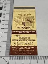 Vintage Matchbook Cover The Last Frontier Resort Hotel Miami Bch FL gmg unstruck - £9.88 GBP
