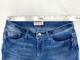 OP Ocean Pacific Size 26” Women&#39;s Torn Denim Jeans Zippered Hem Low-Rise... - $10.44