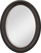Mcs Beaded Oval Wall Mirror, 22.5 X 29.5 In, Bronze - £79.86 GBP
