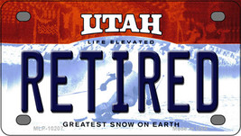 Retired Utah Novelty Mini Metal License Plate Tag - £11.71 GBP