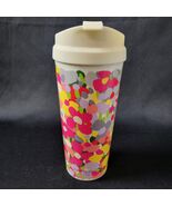 Kate Spade Twist on Locking Lid Cream Floral 16 oz Plastic Insulated Tum... - €8,43 EUR