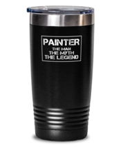20 oz Tumbler Stainless Steel Insulated  Funny painter the man the myth  - £26.33 GBP