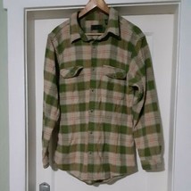 Field &amp; Stream Mens Multicolor Plaid Thick Flannel Button Shirt Size LT ... - $14.97