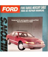 Chiltons Ford Taurus Merciry Sable Repair Manual 1986-1992 Vintage PB BK... - $68.37 CAD