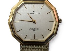 HAMILTON CELEBRITY 8150 Swiss Quartz Gold Women&#39;s Wristwatch - Rare - £76.17 GBP