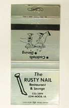 The Rusty Nail Restaurant &amp; Lounge - Low Moor, Iowa 30 Strike Matchbook ... - £1.37 GBP