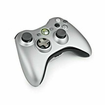 OEM Genuine Microsoft Xbox 360 Wireless Video Game Controller Silver Gray Twist - £40.66 GBP