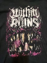 Within The Ruins Large Shirt emo scene deathcore short sleeve teeth meta... - $33.85