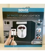 NEW Bower BSP-MPSLB24 24&quot; Portable Black Photo Studio Background Light Box - £46.68 GBP