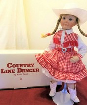 1995 Danbury 20&quot; Country Line Dancer Doll &quot;Amber&quot; By Artist Karen Scott Nib Coa - £11.76 GBP