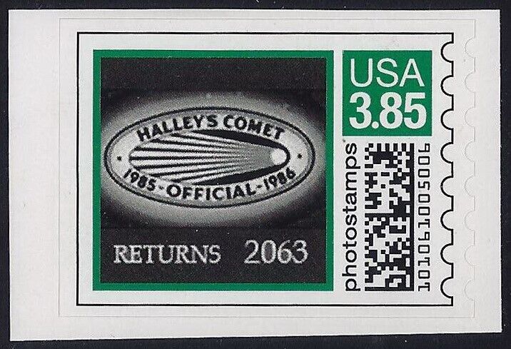 Primary image for 2CVP Var Very Scarce $3.85 Green "Halley's Comet" Space Photostamps Mint NH