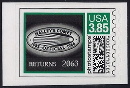 2CVP Var Very Scarce $3.85 Green &quot;Halley&#39;s Comet&quot; Space Photostamps Mint NH - £71.93 GBP