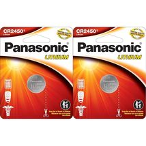 5 x CR2450 Panasonic 3 Volt Lithium Coin Cell Batteries - £7.81 GBP