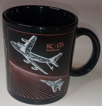 KC-135 Stratotanker Little Rock A.F.B. Black Coffee Mug 3 5/8&quot; Tall 7A - £22.76 GBP