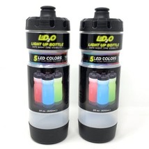 LED2O Light-Up Squeeze Night Time Run Water Bottle LED Lighting 20 oz - £18.96 GBP