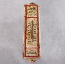 Bradley Livestock Auction Red Oak Iowa Thermometer Vintage Advertising - £23.99 GBP