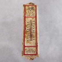 Bradley Livestock Auction Red Oak Iowa Thermometer Vintage Advertising - $29.95