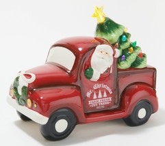 Mr. Christmas 10.5&quot; Ceramic Lit Nostalgic Pick Up Truck - £46.33 GBP