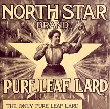 North Star Brand Pure Leaf Lard 1897 Advertisement Victorian XL Baking F... - $49.99