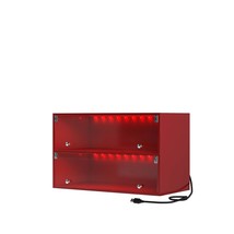 Red Glass Door Shoe Storage Cabinet for Sneakers w/ RGB LED Light - $1,947.65 MXN
