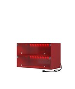 Red Glass Door Shoe Storage Cabinet for Sneakers w/ RGB LED Light - $1,912.67 MXN