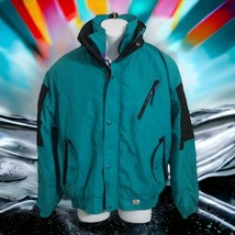 Vintage 90s Ski Coat Mens S Winter Neon High Seas Foul Weather Gear Colorful - £37.95 GBP