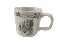 1991 Peter Rabbit by Wedgwood Ceramic Small Kids Mug w Original Box - $13.37