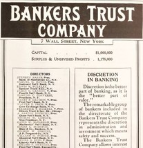 Bankers Trust Company Wall Street NY 1908 Advertisement Finance Money DW... - $372.61 MXN