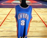 New York Knicks NBA Elevation Jersey #8 Blue Orange Men&#39;s 3XL - $51.87