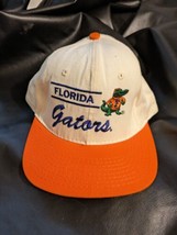 Vintage 1990s Florida Gators Big Logo Double Bar White Snapback Hat Cap - £5,652.66 GBP