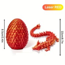 3D Dragon Egg Statue, Artificial Dragon Design Toys, Home Gift Decoration Craft, - £20.09 GBP