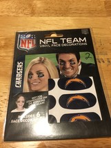 Los Angeles Chargers Set of Vinyl Face Decorations - $3.99