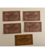 Faber&#39;s Skee Ball Shuffle Bowling Elliott Ticket Long Beach New York Set... - $10.00