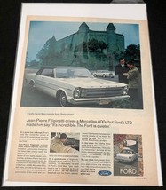 1966 Ford LTD Pierre FILIPINETTI Mercedes 600-Original Print Ad 8.5 x 11&quot; Art - £3.98 GBP