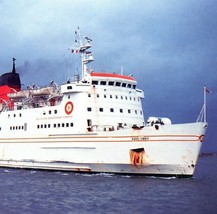 King Orry RoRo Merchant Vessel Ship Isle of Man Steam Packet Co Chrome Postcard - £7.22 GBP
