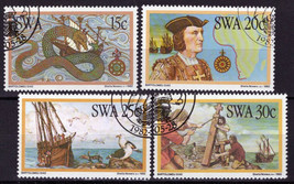 ZAYIX South West Africa SWA 491-494 CTO Explorers Maps Sea Monsters 092022S86M - £1.83 GBP