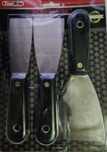 ToolRite Putty Knife Scrapers, Spackle Knife, Metal Tool for Drywall Fin... - $9.89