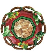 Fitz and Floyd Christmas Lodge Home Fragrance Bowl 10.25&quot; x 1.75&quot; Cerami... - $24.26 CAD