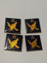 WWII US Army AC 2nd Air Force Patch Crest Lot of 4 LTC Hat Lapel Clutch ... - £4.59 GBP