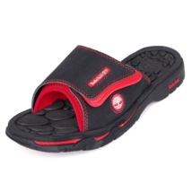 Timberland 62919 Boys Sandals Rock Skiper Slide Beach M Leather Black/Red Size 6 - £14.38 GBP