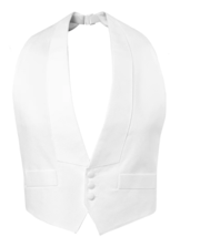 White Pique Backless Vest and Bow Tie - $154.01 CAD
