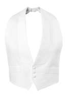 White Pique Backless Vest and Bow Tie - $112.50
