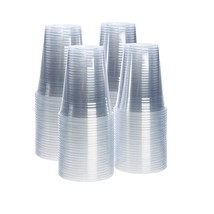 Crystal Clear PET Plastic Cups - £33.66 GBP