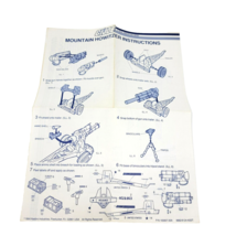 GI Joe Hasbro Vintage 1983 ARAH Mountain Howitzer Blueprint Instructions - £9.33 GBP