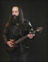 John Petrucci 2019 Ernie Ball Music Man Majesty Tiger Eye guitar pin-up photo - £3.39 GBP