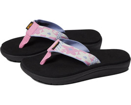 Teva Voya Flip Flops Kids Youth Girls 4 Bold Floral Rosebloom NEW - £18.14 GBP