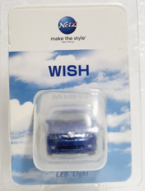 TOYOTA WISH LED Light Keychain Blue Mica Metallic Model Car - £16.22 GBP