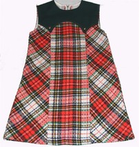 Vtg Frederick &amp; Nelson Boucle Weaved Plaid Sleeveless Zip Dress Girl&#39;s 12 NWT - £34.35 GBP